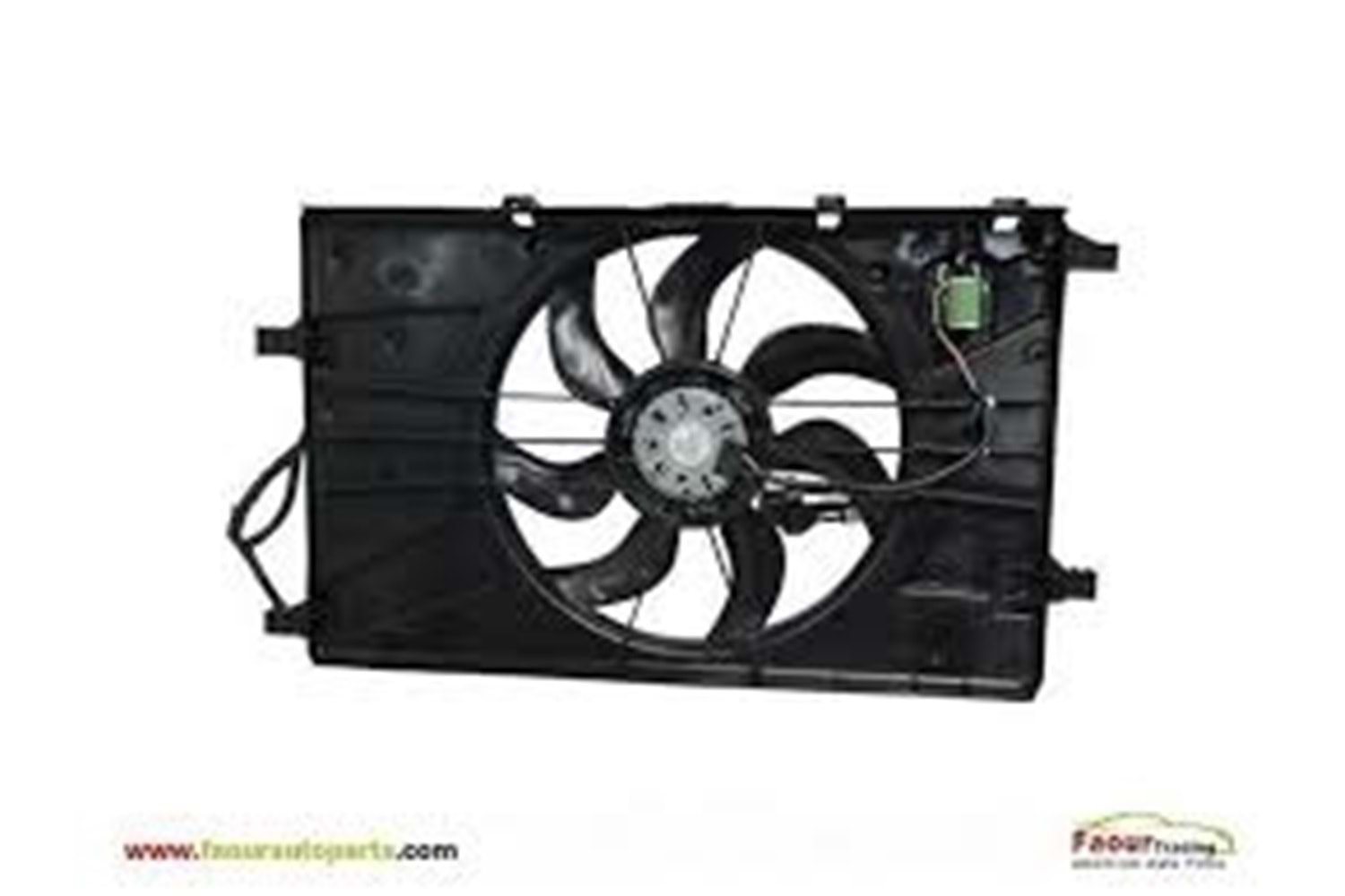 RADYATÖR FAN MOTOR VE DAVLUMBAZI KOMPLE A16XHT 4 FİŞLİ REZİSTANSLI -WISCO-