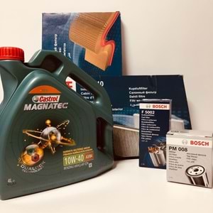 OPEL Astra F 1.7 1992 - 1998 Arası Dizel Bakım Set Castrol 10W40 Yağ Bosch Filtre