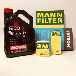OPEL Astra G 1.4 1998 - 2010 Arası Benzinli Bakım Set Motul 10W40 Yağ Mann Filtre