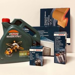 OPEL Astra G 1.4 1998 - 2010 Arası Benzinli Bakım Set Castrol 10W40 Yağ Bosch Filtre