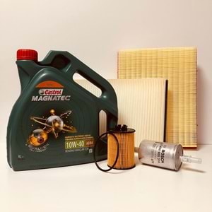 OPEL Astra G 1.4 1998 - 2010 Arası Benzinli Bakım Set Castrol 10W40 Yağ Bosch Filtre