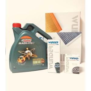 OPEL Astra G 1.4 1998 - 2010 Arası Benzinli Bakım Set Castrol 10W40 Yağ Wunder Filtre