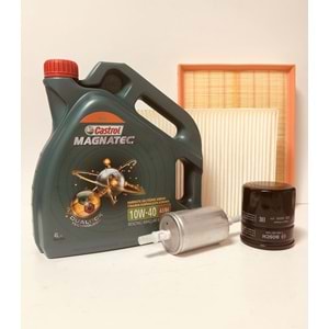 OPEL Astra G 1.6 1998 - 2010 Arası Benzinli Bakım Set Castrol 10W40 Yağ Bosch Filtre