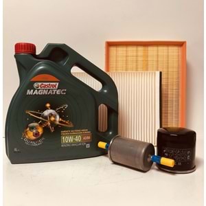 OPEL Astra G 1.6 1998 - 2010 Arası Benzinli Bakım Set Castrol 10W40 Yağ Mann Filtre