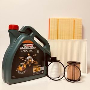 OPEL Astra H 1.3 2004 - 2014 Arası Dizel Bakım Set Castrol 5W30 Yağ Motocar Filtre