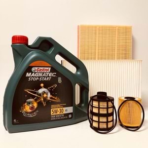 OPEL Astra H 1.3 2004 - 2014 Arası Dizel Bakım Set Castrol 5W30 Yağ Mann Filtre