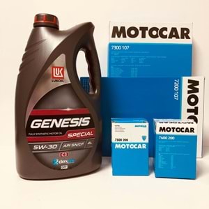 OPEL Astra H 1.3 2004 - 2013 Arası Dizel Bakım Set Lukoil 5W30 Yağ Motocar Filtre