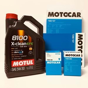 OPEL Astra H 1.4 2004 - 2014 Arası Benzin Bakım Set Motul 5W30 Yağ Motocar Filtre