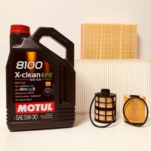 OPEL Astra H 1.4 2004 - 2014 Arası Benzin Bakım Set Motul 5W30 Yağ Mann Filtre