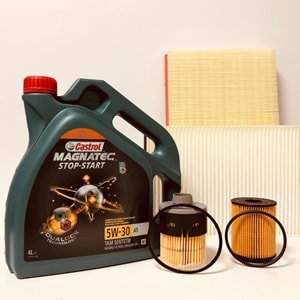 OPEL Astra H 1.4 2004 - 2014 Arası Benzin Bakım Set Castrol 5W30 Yağ Bosch Filtre