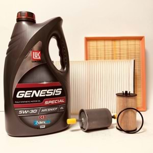 OPEL Astra H 1.6 2004 - 2013 Arası Benzin Bakım Set Lukoil 5W30 Yağ Mann Filtre