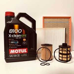 OPEL Astra H 1.7 2004 - 2014 Arası Dizel Bakım Set Motul 5W30 Yağ Mann Filtre