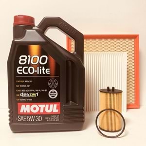 OPEL Astra J 1.4 2010 - 2019 Arası Benzinli Bakım Set Motul 5W30 Yağ Wunder Filtre