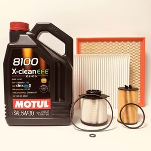 OPEL Astra J 1.6 2010 - 2019 Arası Benzinli Bakım Set Motul 5W30 Yağ Motocar Filtre
