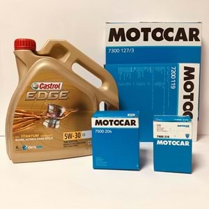 OPEL Astra J 1.6 2010 - 2019 Arası Dizel Bakım Set Castrol 5W30 Yağ Motocar Filtre