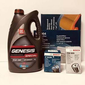 OPEL Astra J 1.6 2010 - 2019 Arası Dizel Bakım Set Lukoil 5W30 Yağ Bosch Filtre