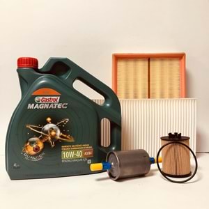 OPEL Corsa C 1.2 1.4 2001 -2006 Arası Benzinli Bakım Set Castroll 10W40 Yağ Motocar Filtre