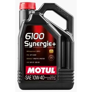 MOTOR YAĞI MOTUL 10W40 6100 SYNERGİE+ 10W40 4 L -MOTUL-