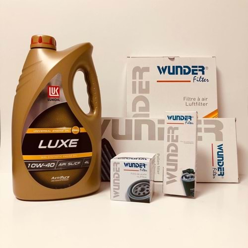 OPEL Astra F 1.4 1992 - 1998 Arası Benzinli Bakım Set Lukoil 10W40 Yağ Wunder Filtre