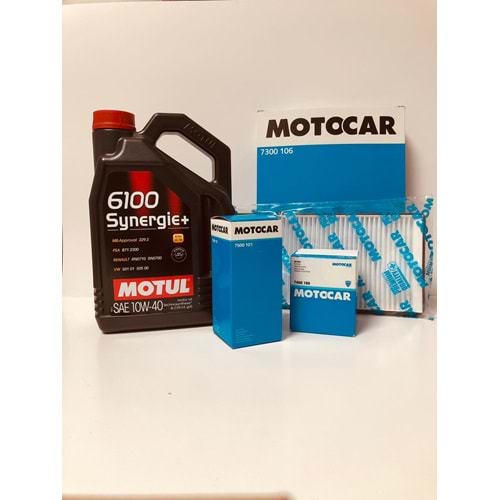 OPEL Astra F 1.6 1992 - 1998 Arası Benzinli Bakım Set Motul 10W40 Yağ Motocar Filtre