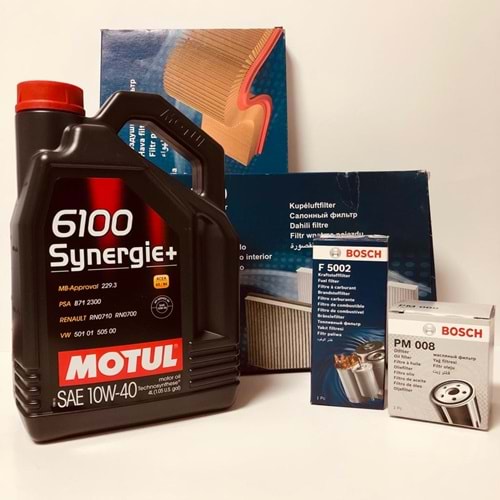 OPEL Astra F 1.6 1992 - 1998 Arası Benzinli Bakım Set Motul 10W40 Yağ Bosch Filtre