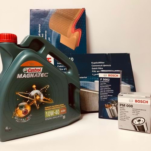 OPEL Astra F 1.7 1992 - 1998 Arası Dizel Bakım Set Castrol 10W40 Yağ Bosch Filtre