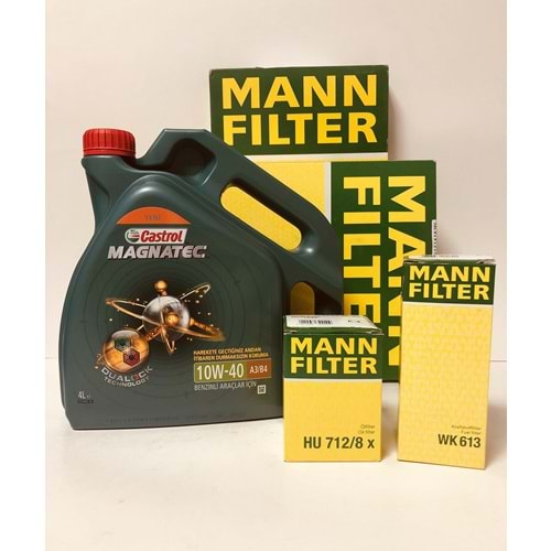OPEL Astra G 1.4 1998 - 2010 Arası Benzinli Bakım Set Castrol 10W40 Yağ Mann Filtre
