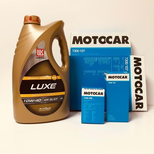 OPEL Astra G 1.4 1998 - 2010 Arası Benzinli Bakım Set Lukoil 10W40 Yağ Motocar Filtre
