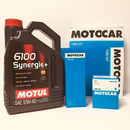 OPEL Astra G 1.6 1998 - 2010 Arası Benzinli Bakım Set Motul Yağ Motocar Filtre