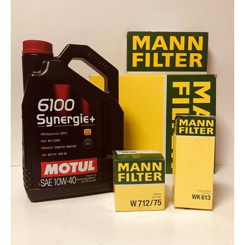 OPEL Astra G 1.6 1998 - 2010 Arası Benzinli Bakım Set Motul 10W40 Yağ Mann Filtre