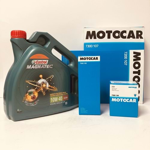 OPEL Astra G 1.6 1998 - 2010 Arası Benzinli Bakım Set Castrol 10W40 Yağ Motocar Filtre