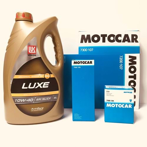 OPEL Astra G 1.6 1998 - 2010 Arası Benzinli Bakım Set Lukoil 10W40 Yağ Motocar Filtre