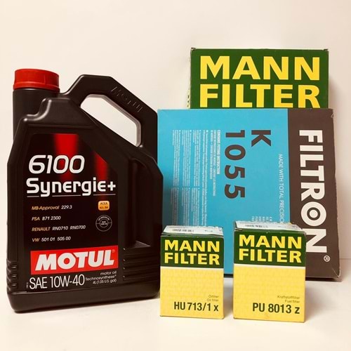 OPEL Astra G 1.7 1998 - 2010 Arası Dizel Bakım Set Motul 10W40 Yağ Mann Filtre