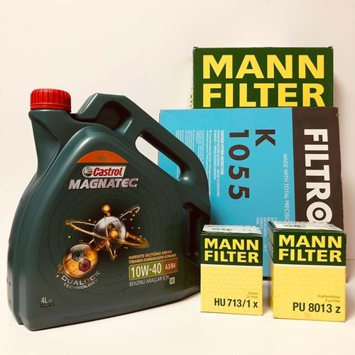 OPEL Astra G 1.7 1998 - 2010 Arası Dizel Bakım Set Castrol 10W40 Yağ Mann Filtre
