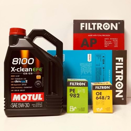 OPEL Astra H 1.3 2004 - 2014 Arası Dizel Bakım Set Motul 5W30 Yağ Filtron Filtre