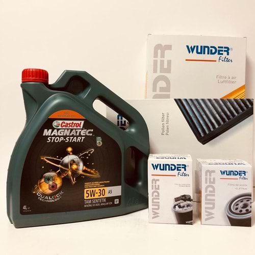 OPEL Astra H 1.3 2004 - 2014 Arası Dizel Bakım Set Castrol 5W30 Yağ Wunder Filtre