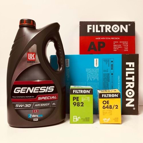 OPEL Astra H 1.3 2004 - 2013 Arası Dizel Bakım Set Lukoil 5W30 Yağ Filtron Filtre