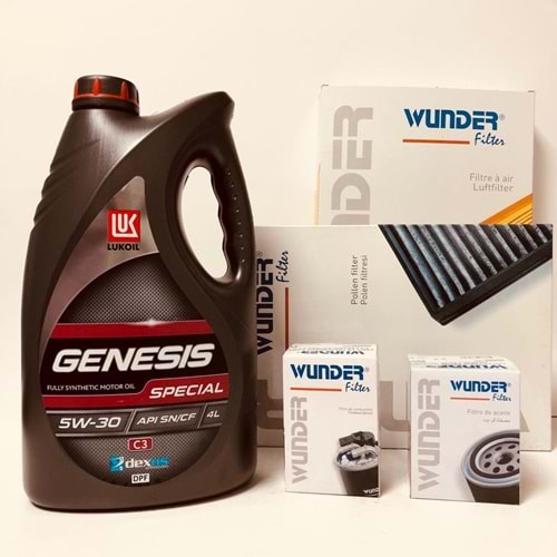 OPEL Astra H 1.3 2004 - 2013 Arası Dizel Bakım Set Lukoil 5W30 Yağ Wunder Filtre