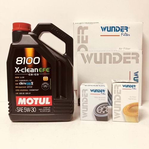 OPEL Astra J 1.3 2010 - 2019 Arası Dizel Bakım Set Motul 5W30 Yağ Wunder Filtre