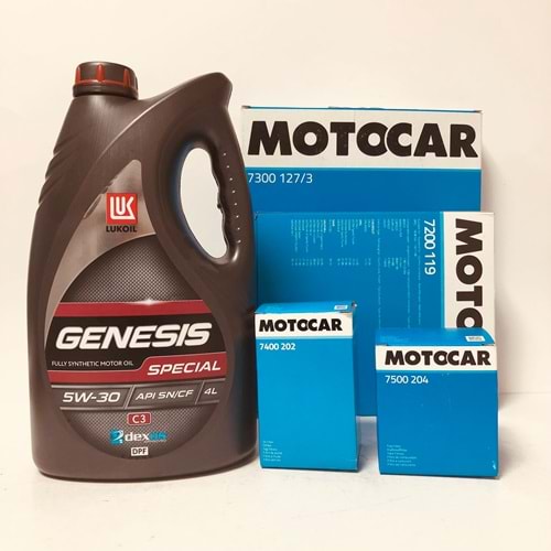 OPEL Astra J 1.3 2010 - 2019 Arası Dizel Bakım Set Lukoil 5W30 Yağ Motocar Filtre