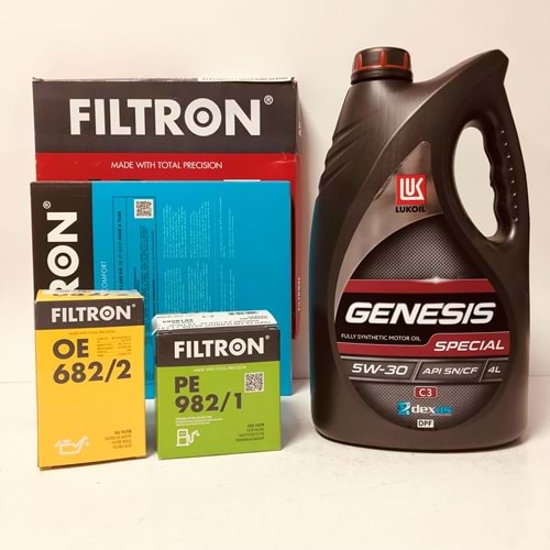 OPEL Astra J 1.3 2010 - 2019 Arası Dizel Bakım Set Lukoil 5W30 Yağ Filtron Filtre