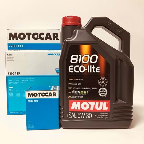 OPEL Astra K 1.2 2016 - 2019 Arası Benzinli Bakım Set Motul 5W30 Yağ Motocar Filtre