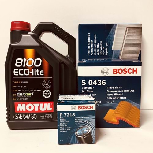 OPEL Astra K 1.2 2016 - 2019 Arası Benzinli Bakım Set Motul 5W30 Yağ Bosch Filtre