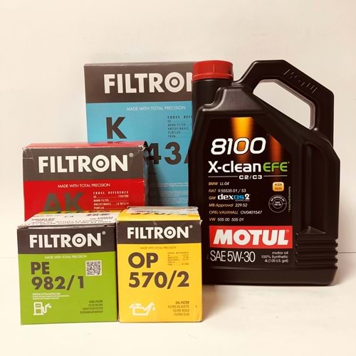 OPEL Astra K 1.6 2019 Sonrası Arası Dizel Bakım Set Motul 5W30 Yağ Filtron Filtre
