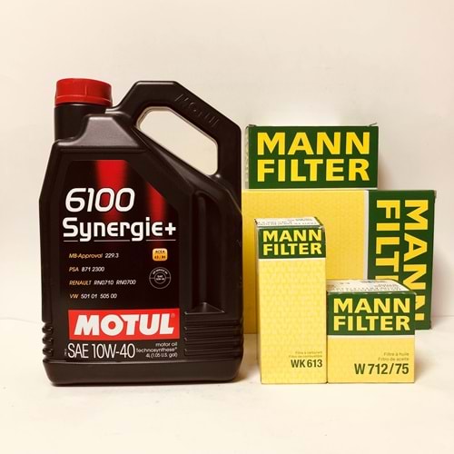 OPEL Corsa B 1.2 1.4 1993 -2002 Arası Benzinli Bakım Set Motul 10W40 Yağ Mann Filtre