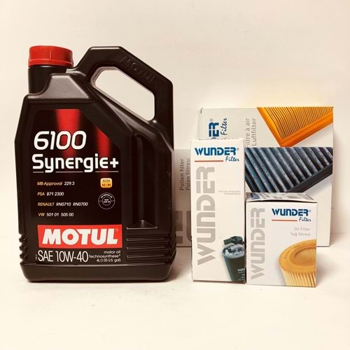 OPEL Corsa B 1.2 1.4 1993 -2002 Arası Benzinli Bakım Set Motul 10W40 Yağ Wunder Filtre