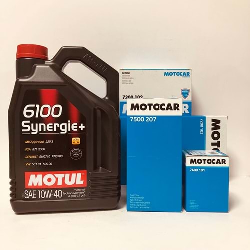 OPEL Corsa B 1.5 1.7 1993 -2002 Arası Dizel Bakım Set Motul 10W40 Yağ Motocar Filtre