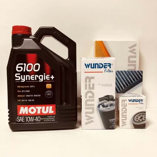 OPEL Corsa C 1.2 1.4 2001 -2006 Arası Benzinli Bakım Set Motul 10W40 Yağ Wunder Filtre