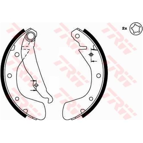 FREN BALATASI ASTRA F CORSA B C TİGRA (PABUÇ)(ARKA) 93- -TRW-