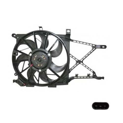 RADYATÖR FAN MOTOR VE DAVLUMBAZI KOMPLE ASRA H Z16XEP 3FİŞLİ REZİSTANSLI -KORE-